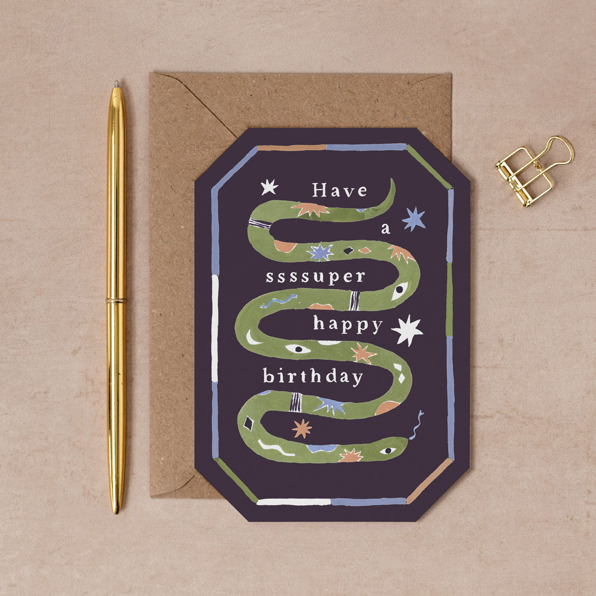 Ssssuper Snake Birthday Card from Sister Paper Co.