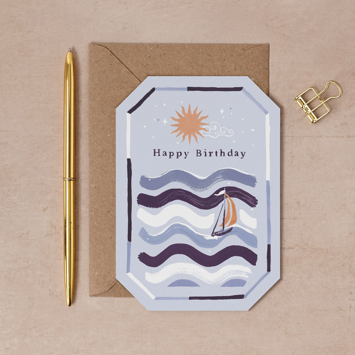 Ocean Sailing Mens Birthday Card from Sister Paper Co.