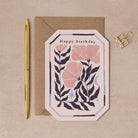 Leafy Floral Birthday Card from Sister Paper Co.