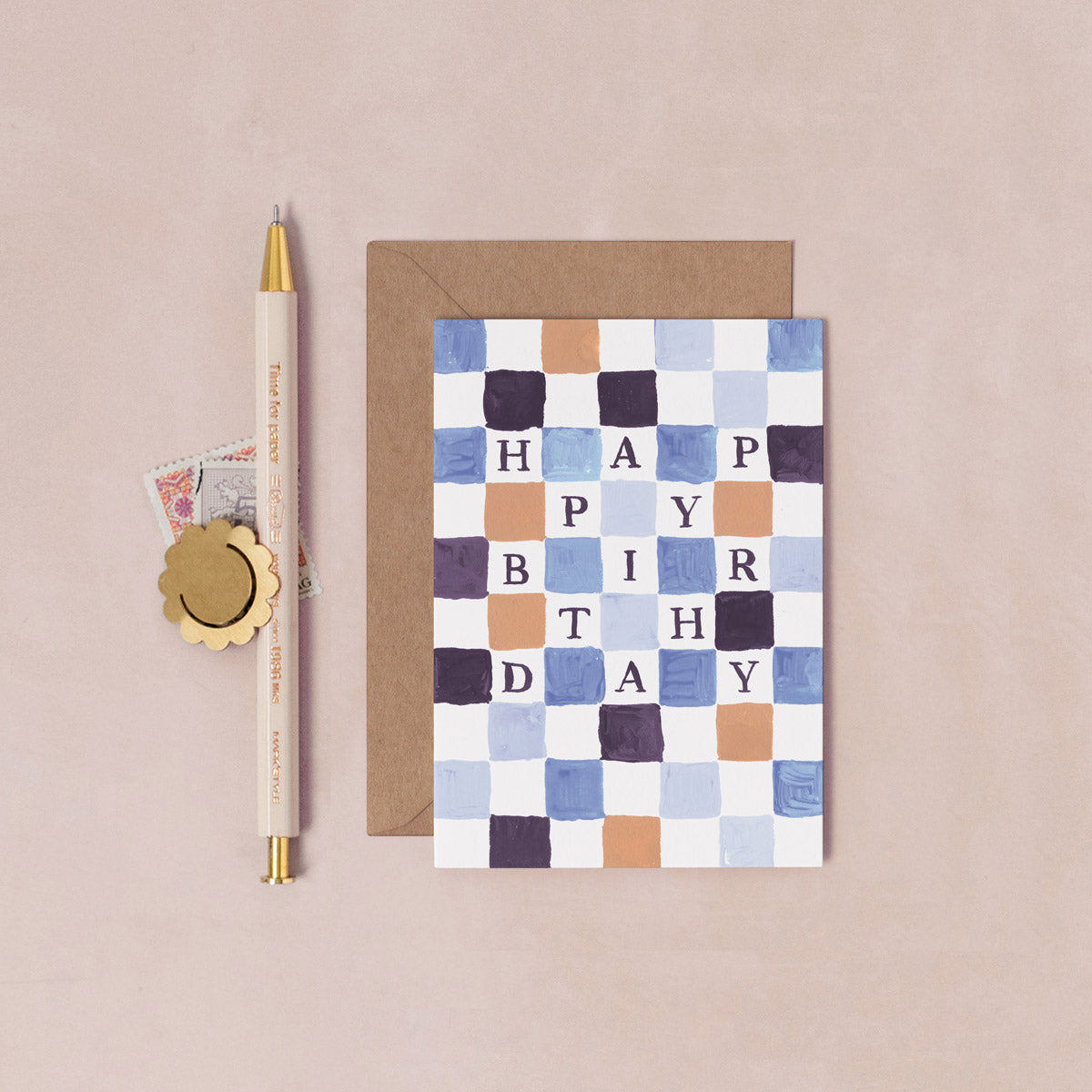 Checkerboard Mini Birthday Card from Sister Paper Co.