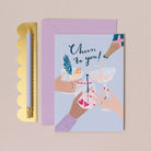 Illustrated gin and prosecco on a female birthday card from the birthday cards for women collection at Sister Paper Co.