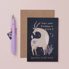 A Capricorn birthday card from Sister Paper Co.